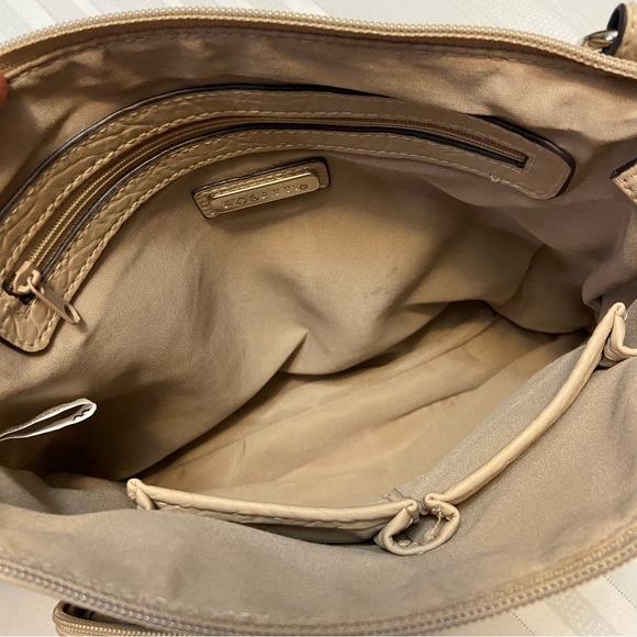 Taupe Womens Crossbody/ Shoulder Bag - Zippered Closure- Clean EUC - Picture 6 of 14